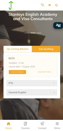 Android application Stanleys English Academy screenshort