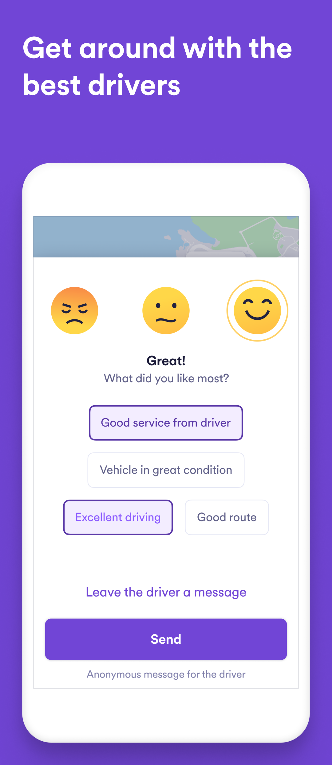 Android application Cabify screenshort