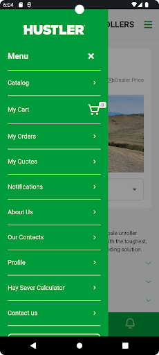 Hustler Equipment Screen 2