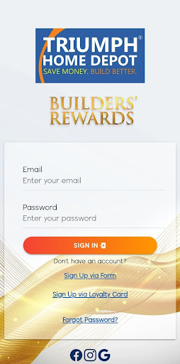 Android application Builders' Rewards screenshort