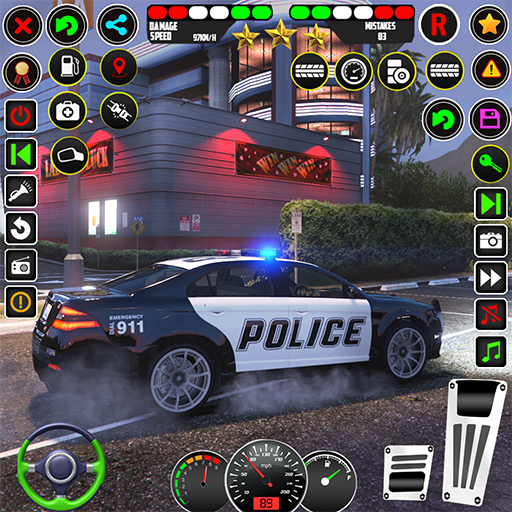 Police Car Cargo Transport logo