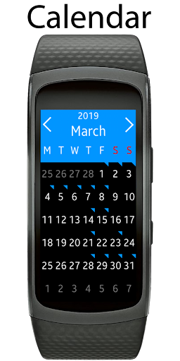 Android application Calendar Gear Fit2 screenshort