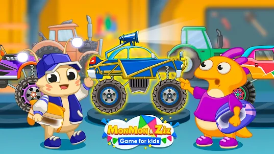MonMon & Ziz: Kids Car Racing