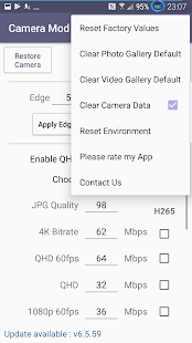 Camera Mod S7 - Bitrate & Settings [ROOT] Screenshot