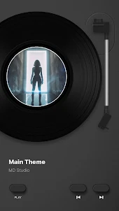 MD Vinyl - Music Player Widget