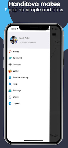 Android application Handitova - Local Delivery App screenshort