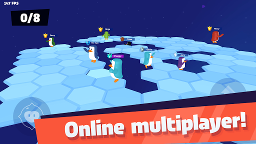 JustFall.LOL – Jeu multijoueur avec des pingouins APK MOD (Astuce) screenshots 2