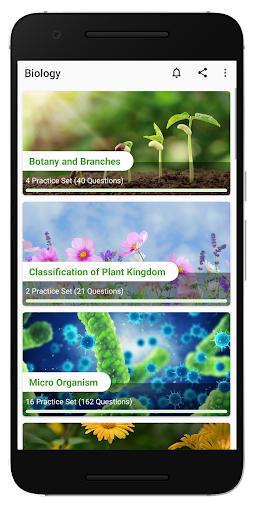 Android application Biology : Notes & Questions screenshort