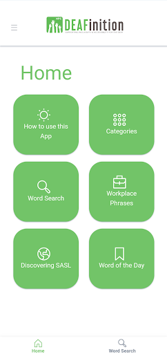 Android application SASL DEAFinition screenshort