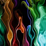 Beautiful color smoke icon