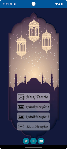 Android application Miraç Kandili Mesajları screenshort