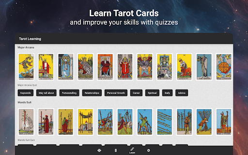 Screenshot of Tarot Divination - Cards Deck