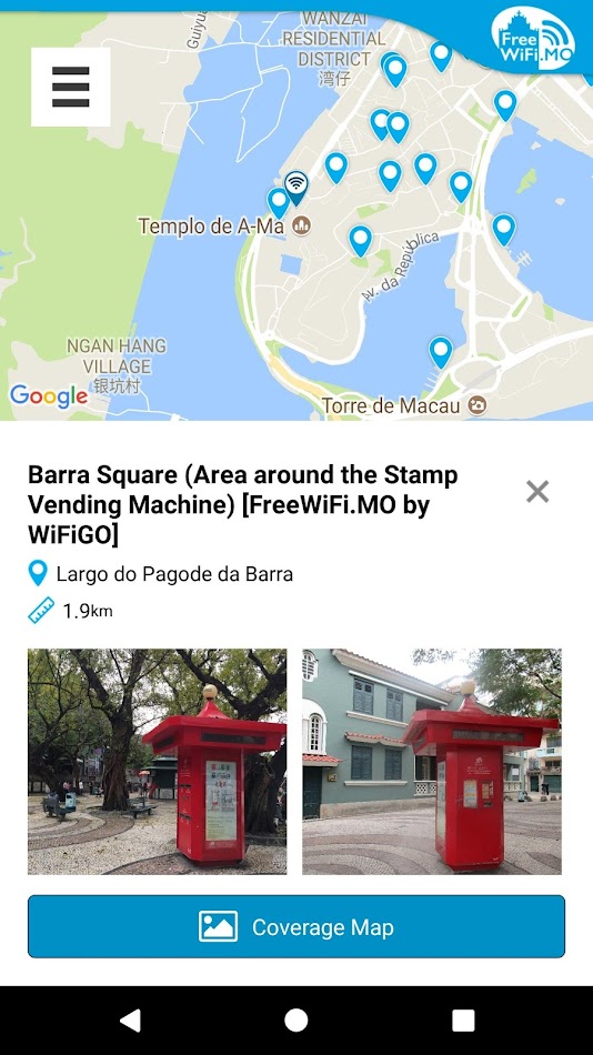 #4. FreeWiFi.MO (Android) Bởi: 澳門特別行政區政府郵電局 CTT