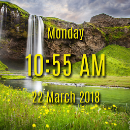 Obrázek ikony Waterfall digital clock lwp