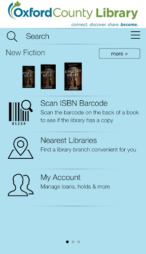 Android application Oxford County Library Mobile screenshort