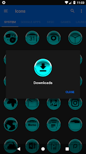 Cyan Icon Pack Style 4