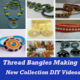 Silk Thread Bangles Making NEW Designs Videos App icon