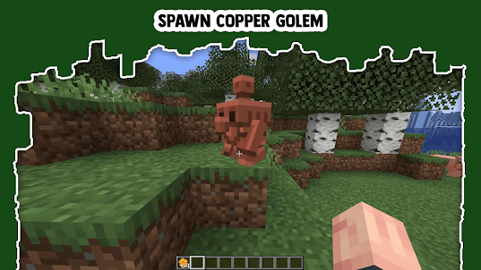 Copper golem MCPE mod