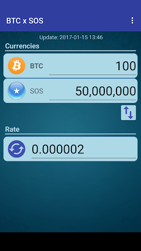 Android application Bitcoin x Somali Shilling screenshort