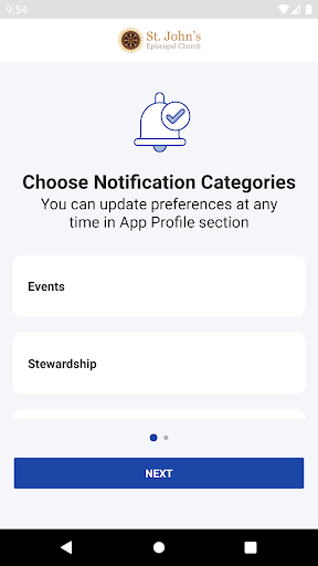 Android application St John's Episcopal Church screenshort
