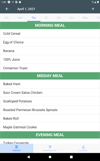 Grove Menus Recipes Screen 3