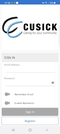 Android application Cusick Association Portal screenshort