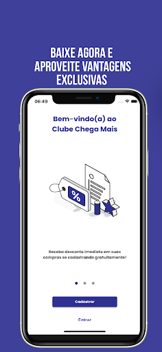 Android application Clube Chega Mais screenshort