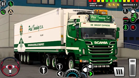真正的城市卡車貨運遊戲 3d