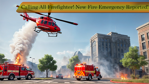 Firefighter Fire Truck Driving Screen 2