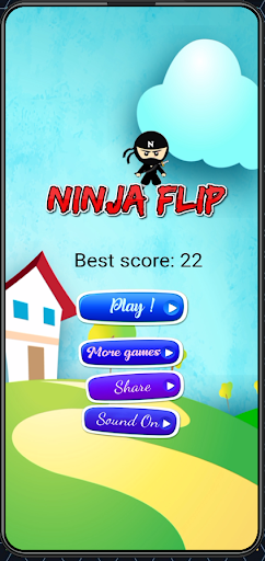 Android application Ninja Flip screenshort