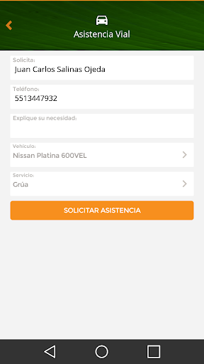Asistencia Amigo Screen 2