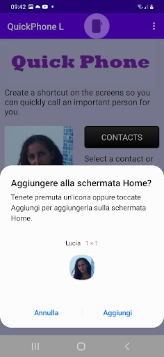 QuickPhone L Screen 2