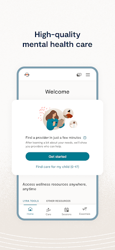 Android application Lyra Health screenshort