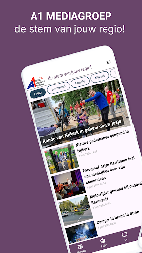 Android application A1 Mediagroep screenshort