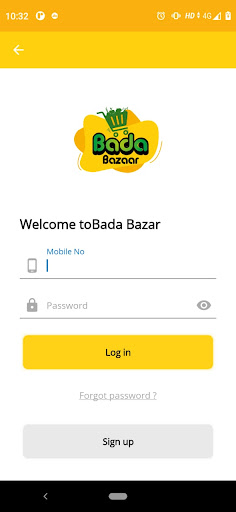 Android application Badabazar screenshort