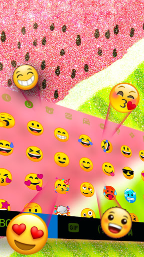 Glitter Watermelon Keyboard Ba Screen 3
