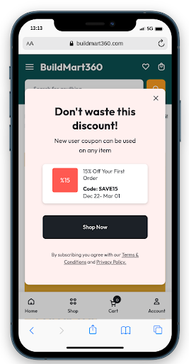 Android application BuildMart360 screenshort