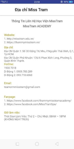 Miss Tram Academy Screen 2
