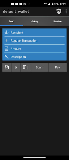 Kiirocoin wallet Screen 3