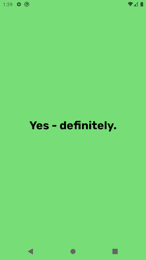 Android application Magic 8 Ball screenshort