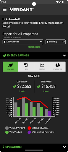 Android application Verdant EMS screenshort