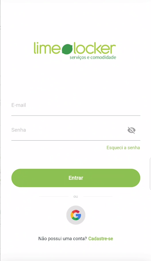 Android application Limelocker Residencial screenshort