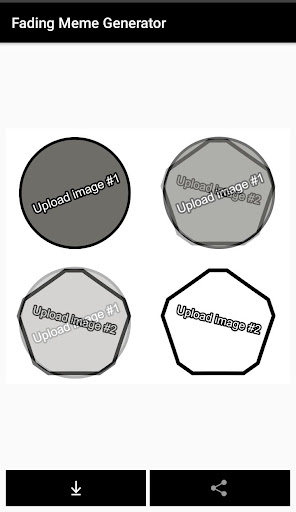 Android application Fading Meme Generator screenshort