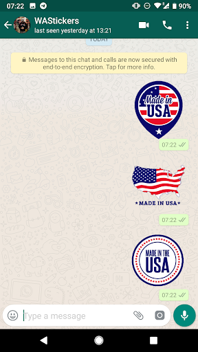 USA Stickers for WhatsApp Screen 3