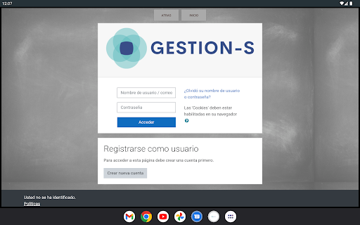 Android application Formación Gestión-S screenshort