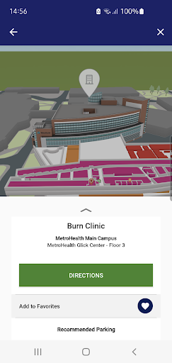 MetroHealth MapApp Screen 3