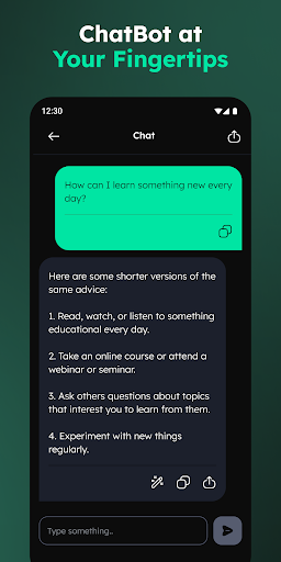 AI ChatBot Assistant Screen 2