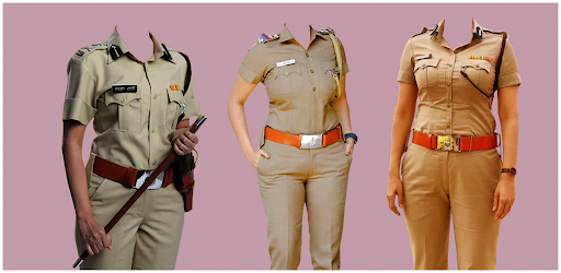 Women Police Suit Photo Maker