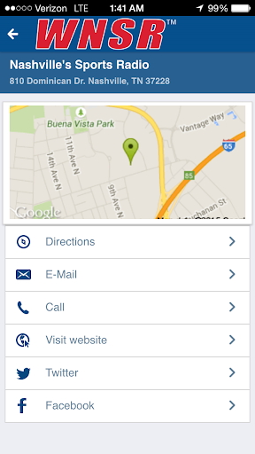 Nashville Sports Radio Screenshot 2 - AppWisp.com