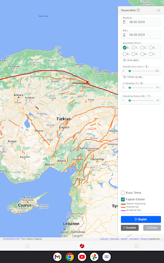 eDeprem - Dinamik Haritalar screenshot 16